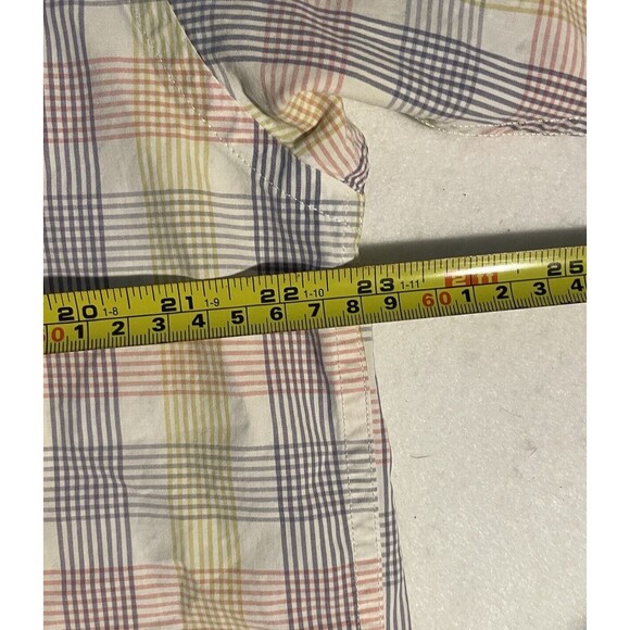 Pendleton Short Sleeve Button Shirt Men's Size L Multicolor Plaid - Picture 3 of 5